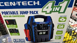 CEN-TECH PORTABLE JUMP PACK 4 in 1