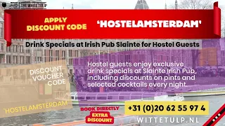 Drink Specials at Irish Pub Slainte for Hostel Guests
