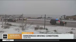 CHP Caltrans working to keep Cajon Pass clear for traffic