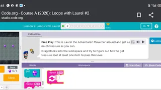 Code org Course A lesson 9 Loops with Laurel