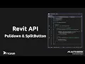 Create PulldownButton and SplitButton - Revit API