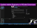 Update Adobe Programs in VSCode Extensions