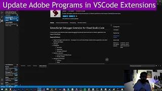 Update Adobe Programs in VSCode Extensions