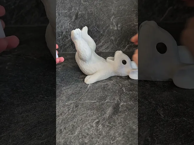 Realistic Bunny Wine / Bottle Holder / Print in Parts / Easter Home Decoration video thumbnail