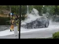 Car fire at Burger King Lake Worth and jog road