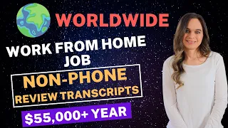 55 000 Year Non-Phone Work From Home Job Reviewing Transcripts For Errors Hiring Worldwide