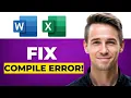 Fix Compile Error In Hidden Module In On Windows 11 Full Tutorial