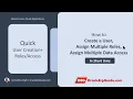 How To Quickly Create User Assign Roles And Data Access In One Go Oracle Fusion Cloud