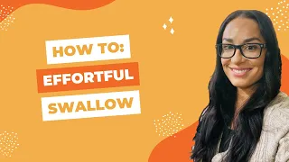 How to Do an Effortful Swallow Dysphagia Exercises