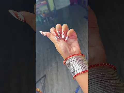 🤩First time Nail Art ବନେଇଲି |Art by sinu #odia #shorts
