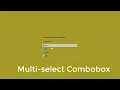 HTML CSS JavaScript Multi select Combobox