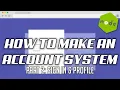 Part 2 Login Profile - Creating a Simple Account System