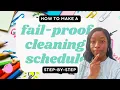How to create a FAIL PROOF weekly cleaning schedule for working moms 5-Steps Victoria Alexander