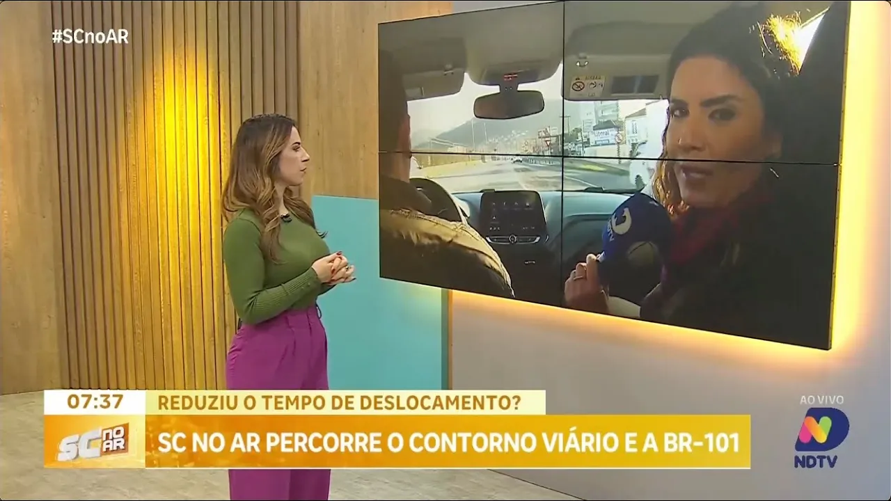 Primeiro dia do contorno viário: impacto no trânsito da BR-101 em Florianópolis