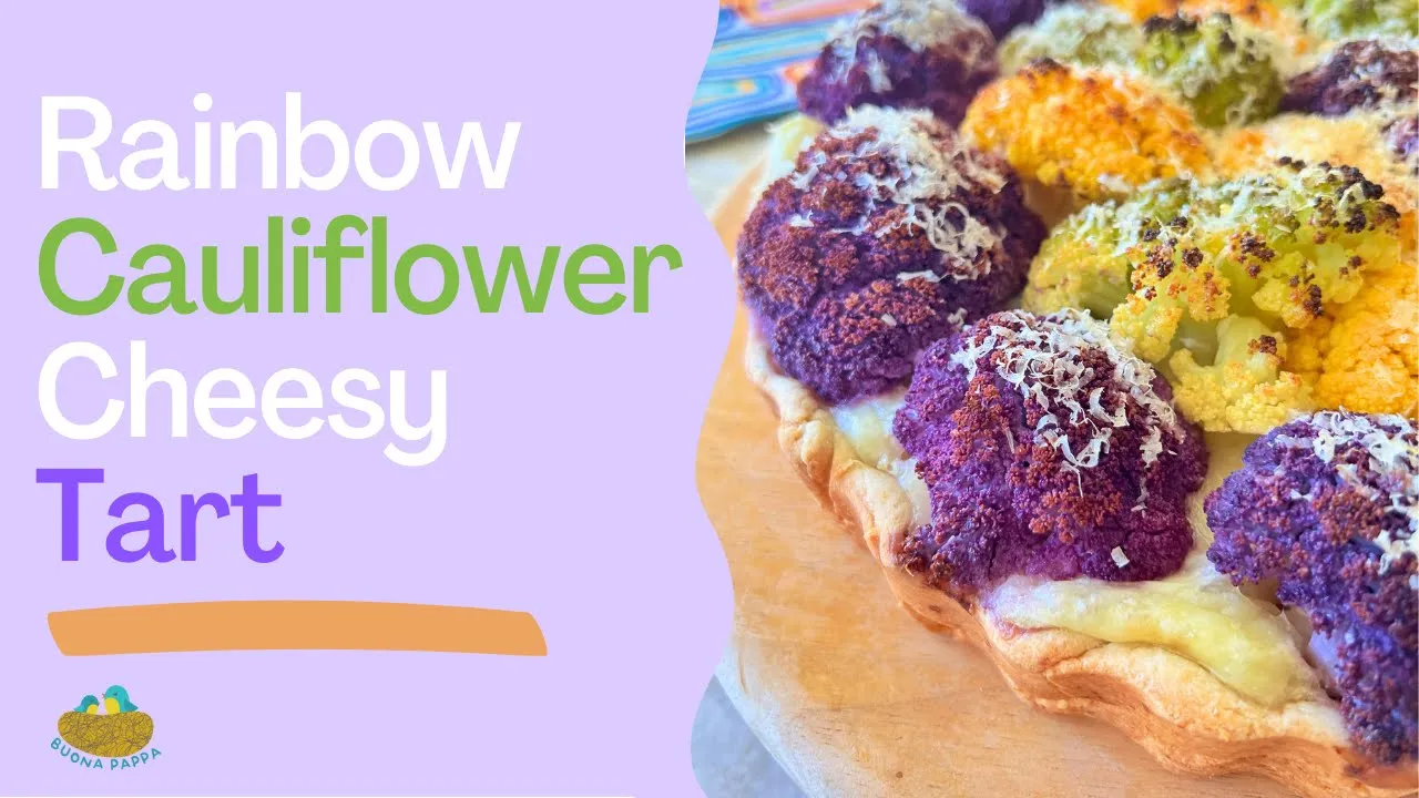 Rainbow Cauliflower Cheesy Tart Recipe