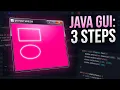 Create JAVA Swing GUI in THREE Simple Steps