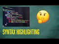 How does syntax highlighting work