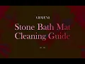 Stone bath mat cleaning guide