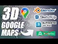 Import Google map 3d models into your 3d software 2025 NEW workflow English