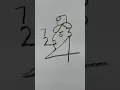 draw a man with numbers easy drawing