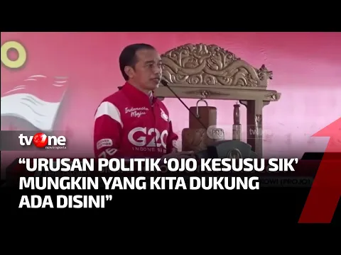 Jokowi Minta Pendukungnya Jangan Tergesa-gesa Soal Dukungan pada Pilpres 2024