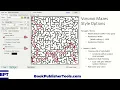 Create Mazes with complete random organic shapes using Puzzle Maker Pro - Mazes 2D Random Shapes