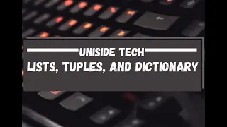 6 List Tuple Dictionary in Python - Beginner Tutorial UniSide Tech Bangla