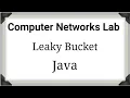 Computer Network Lab VTU Program 10 - Leaky Bucket