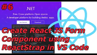 - Create React js App With Bootstrap Using Reactstrap Component in VS Code