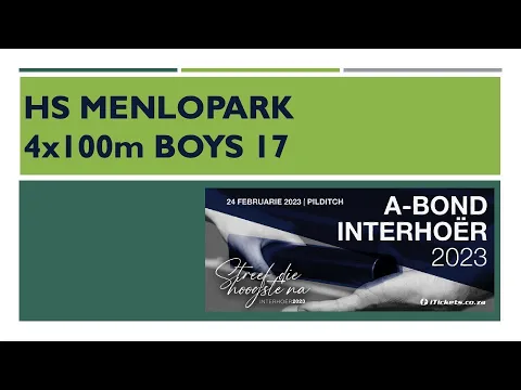 Download MP3 HS Menlopark wins 2023 A-Bond Interhoër 4x100m Boys 17 in 42.25s at Pilditch Stadium