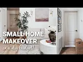 SMALL HOME MAKEOVER ON A BUDGET PAINTING INTERIOR DOORS HALLWAY DECORATING IDEAS DIY PROJECTS