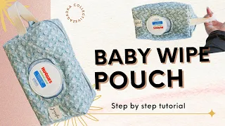 DIY Baby Wipe Travel Pouch with Zipper - A Full Sewing Tutorial for Boxy Zipper Bag