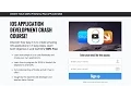 Free IOS Development Crash Course
