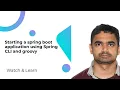Starting a spring boot application using Spring CLI and groovy