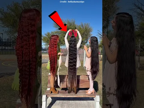 They Hid Their Super Long Hair in the Most Genius Way! 😱 #shorts #facts