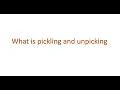 Python Interview questions - what is pickling and unpickling