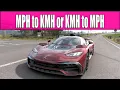 Forza Horizon 6 How to change MPH to KMH or KMH to MPH