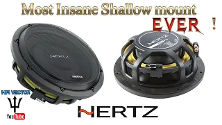 Most Insane shallow mount subwoofer Hertz MPS 250
