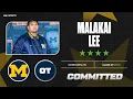 WATCH 4-star OT Malakai Lee Commits to Michigan Wolverines Live Commitment