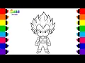 Vegeta Dragon Ball Coloring Page for Kids