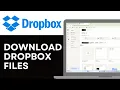 How to Download Dropbox Files to Computer Beginner Guide