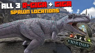 ARK Fjordur ALL Giga R-Giga Spawn Locations