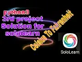 python 3 3rd problem Solution for Sololearn Celsius to Fahrenheit 3rd project
