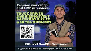 Welcome to MOLC Virtual Drivers Hiring Event 8-27-2022