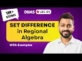 Lec-54 Set Difference in Relational Algebra Database Management System