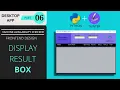 Creating text box to display vaccine availablity on app Desktop app using Python and Tkinter