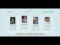 Profile Card With Dark Mode