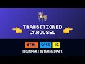 Build a transitioned carousel with HTML BEM SASS optional Vanilla JS
