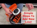 How To Put New Line On A Stihl Weedeater