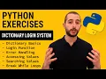 Python Exercise Dictionary Login System in Python Beginner Level With Challenges Application